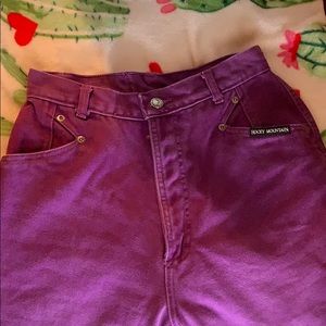 Purple Rocky Mountain Jeans Vintage